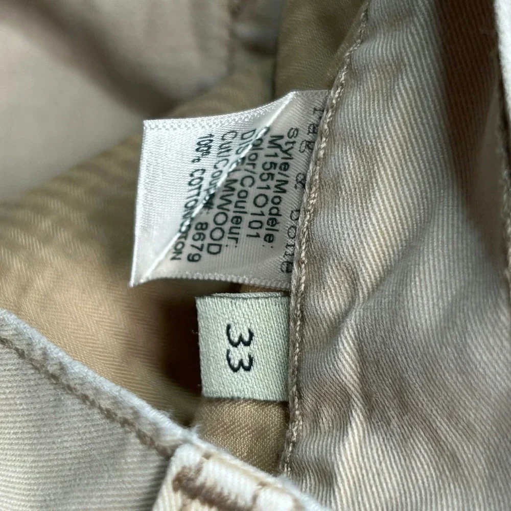 Rag & Bone RB 15X Slim Straight Tan Khaki Tailored Workwear Pants Mens 33 - Picture 3 of 10